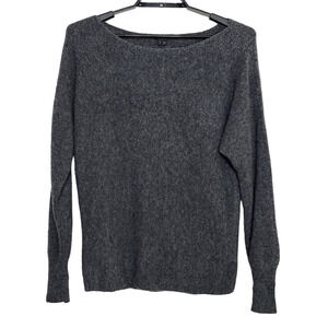 Theory Aradelle Avalon Sweater Gray Yak Large Pullover Long Sleeve